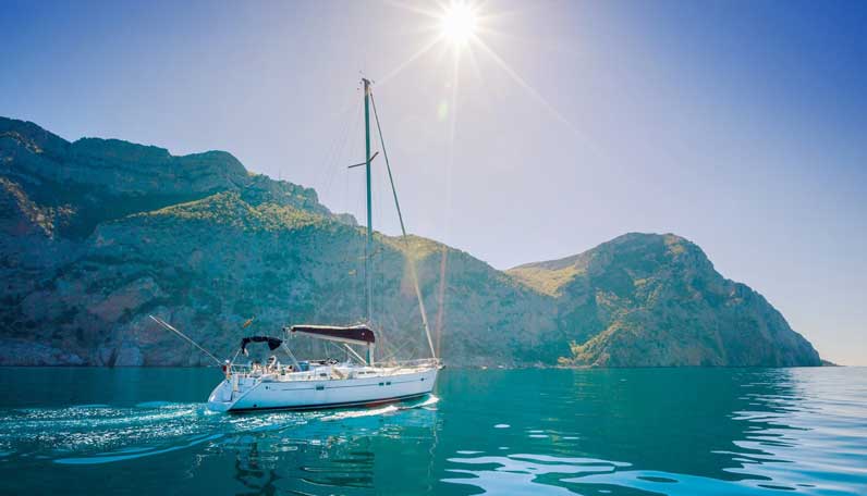 Яхтинг в Греции.